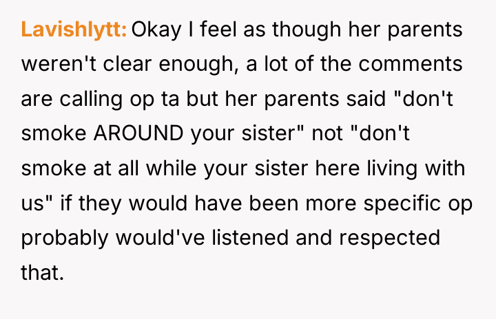 Lavishlytt Okay I feel as though her parents weren't clear...