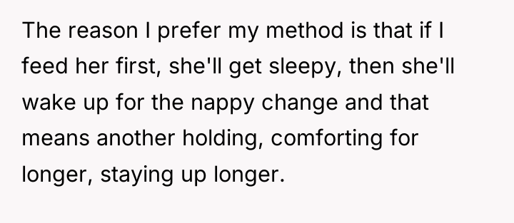 The reason I prefer my method is that if I...