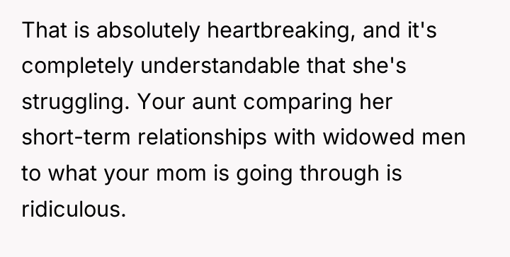 That is absolutely heartbreaking, and it's completely understandable that she's...