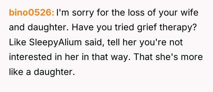 bino0526 I'm sorry for the loss of your wife and...