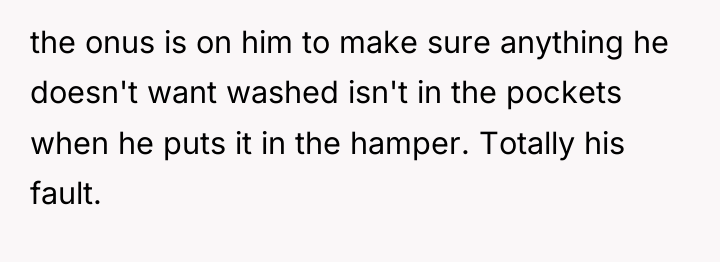 the onus is on him to make sure anything he...