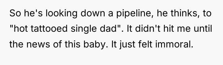 So he's looking down a pipeline, he thinks, to "hot...