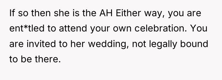 If so then she is the AH Either way, you...