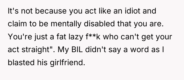 It's not because you act like an idiot and claim...