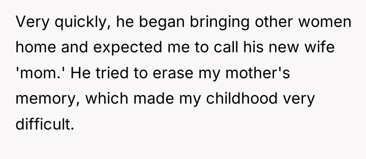 Very quickly, he began bringing other women home and expected...
