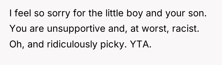 I feel so sorry for the little boy and your...