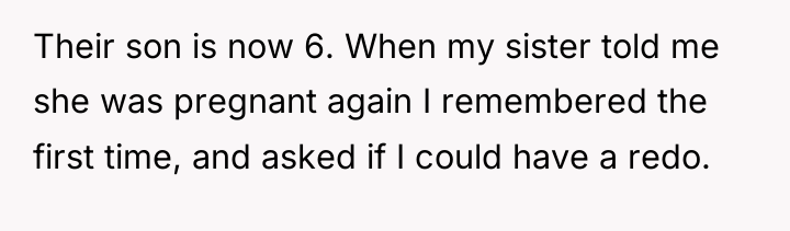 Their son is now 6. When my sister told me...