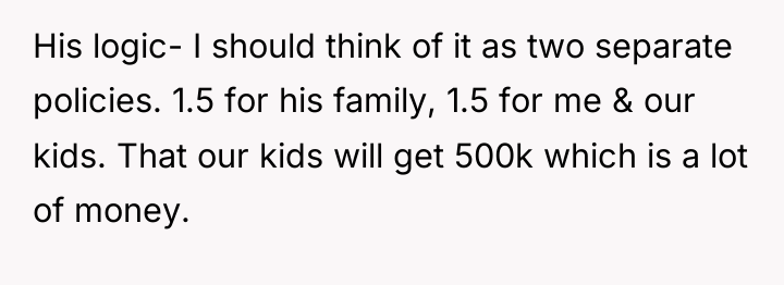 His logic- I should think of it as two separate...