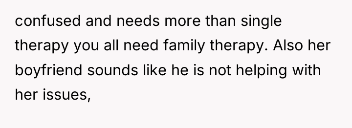 confused and needs more than single therapy you all need...