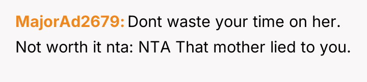 MajorAd2679 Dont waste your time on her. Not worth it...
