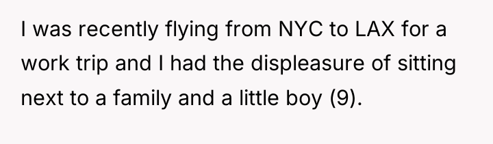 I was recently flying from NYC to LAX for a...