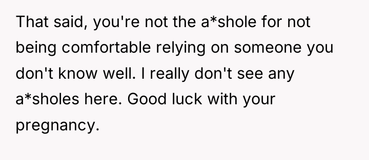 That said, you're not the a*shole for not being comfortable...