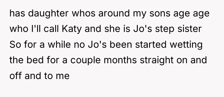 has daughter whos around my sons age age who I'll...