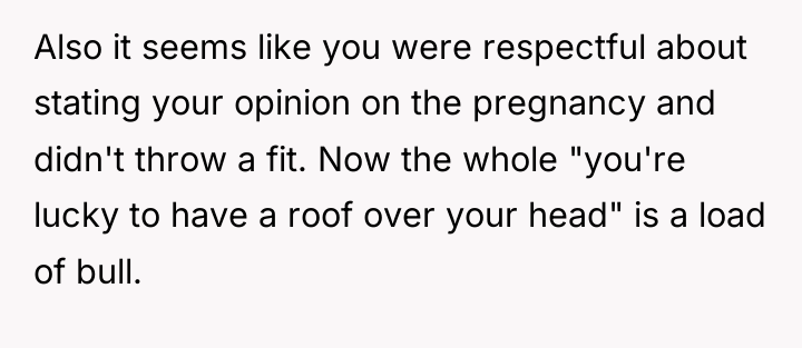 Also it seems like you were respectful about stating your...