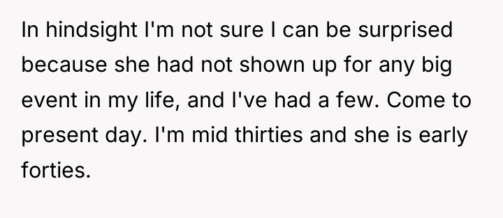 In hindsight I'm not sure I can be surprised because...