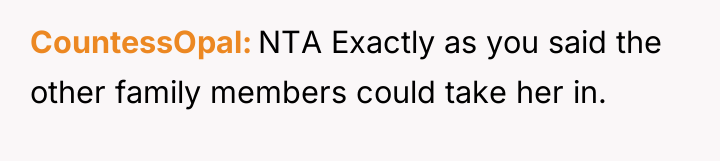 CountessOpal NTA Exactly as you said the other family members...