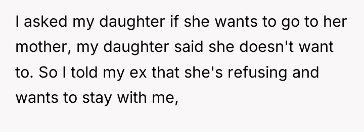 I asked my daughter if she wants to go to...