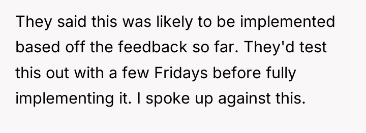 They said this was likely to be implemented based off...