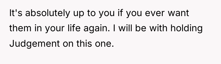 It's absolutely up to you if you ever want them...