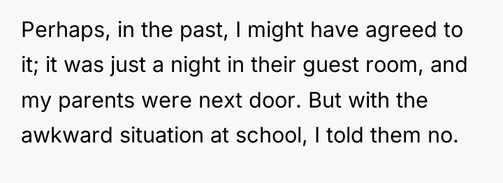 Perhaps, in the past, I might have agreed to it;...
