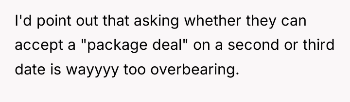 I'd point out that asking whether they can accept a...