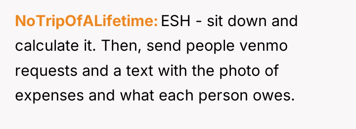 NoTripOfALifetime ESH - sit down and calculate it. Then, send...