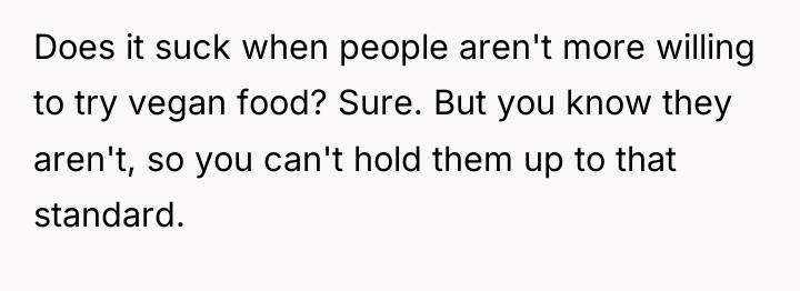 Does it suck when people aren't more willing to try...
