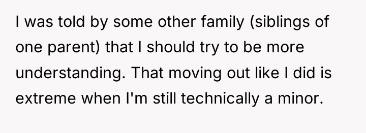I was told by some other family (siblings of one...