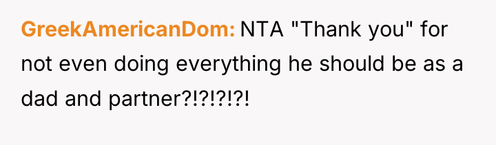 GreekAmericanDom NTA "Thank you" for not even doing everything he...