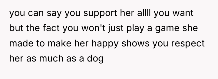 you can say you support her allll you want but...