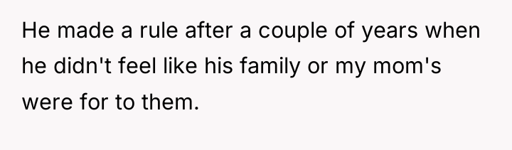He made a rule after a couple of years when...