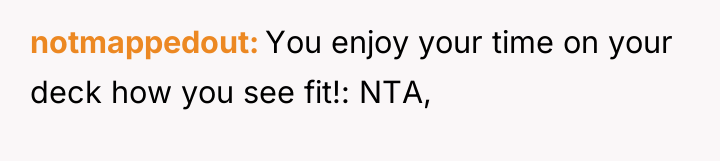 notmappedout You enjoy your time on your deck how you...