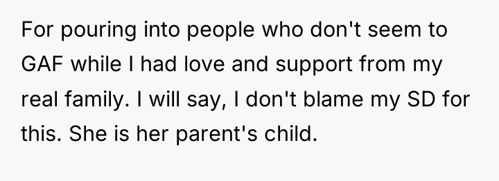For pouring into people who don't seem to GAF while...
