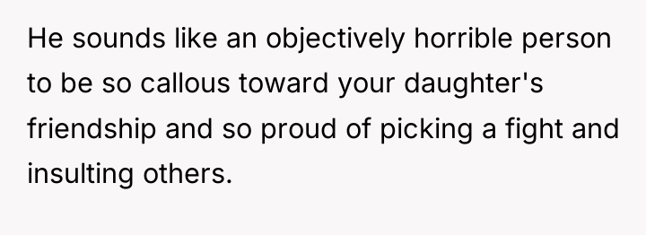He sounds like an objectively horrible person to be so...