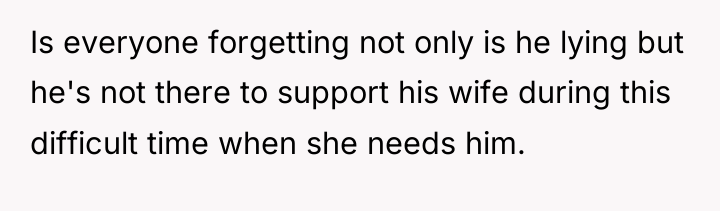 Is everyone forgetting not only is he lying but he's...