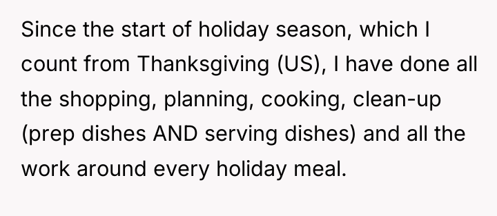 Since the start of holiday season, which I count from...