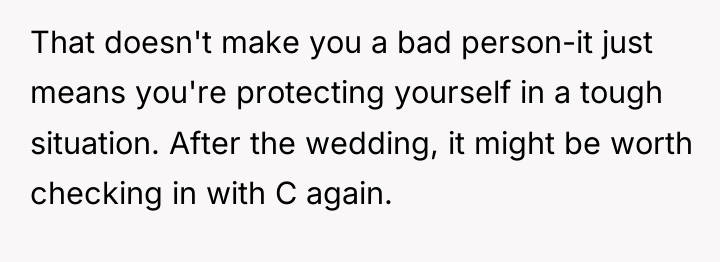 That doesn't make you a bad person-it just means you're...