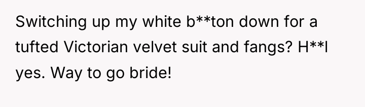 Switching up my white b**ton down for a tufted Victorian...