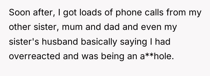 Soon after, I got loads of phone calls from my...