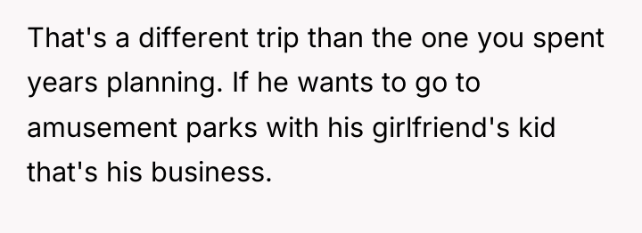 That's a different trip than the one you spent years...