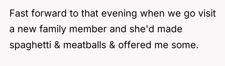 Fast forward to that evening when we go visit a...