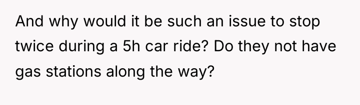 And why would it be such an issue to stop...