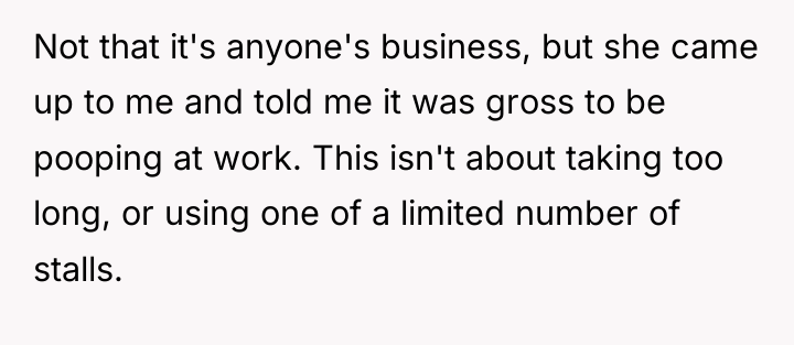 Not that it's anyone's business, but she came up to...