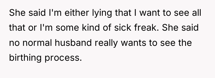 She said I'm either lying that I want to see...
