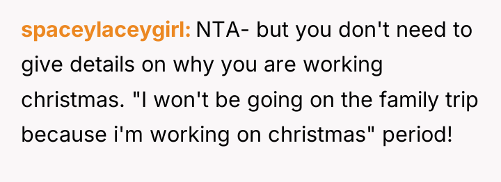 spaceylaceygirl NTA- but you don't need to give details on...