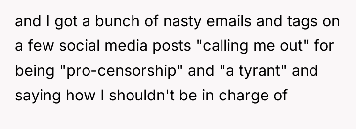 and I got a bunch of nasty emails and tags...
