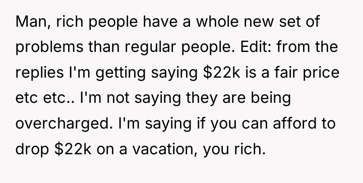 Man, rich people have a whole new set of problems...