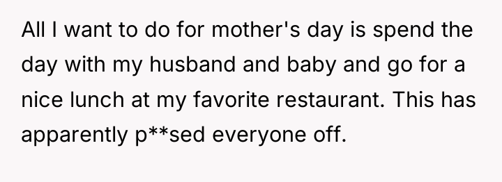 All I want to do for mother's day is spend...
