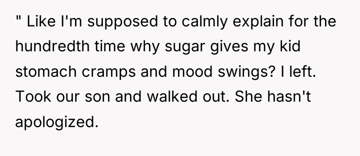 " Like I'm supposed to calmly explain for the hundredth...