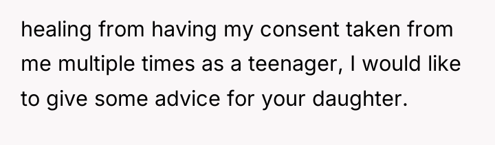 healing from having my consent taken from me multiple times...